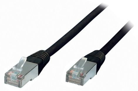 S-CONN Cat5e Netwerkkabel F/UTP RJ-45 naar RJ-45, 1 meter, Zwart