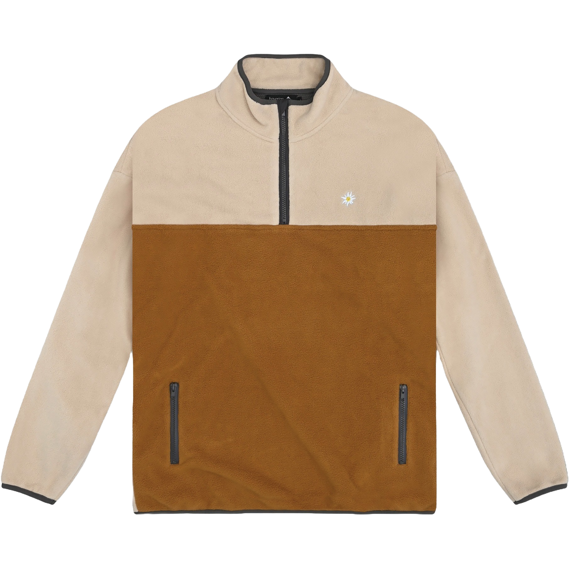 Bavarian Caps Edelweiß Herren Pullover braun Größe XL Trekking Atmungsaktiv
