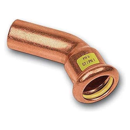 Sanha Nippelpresse Gas Kupfer 45° 15mm (11004015) (Winkelverbindung) (11004015)
