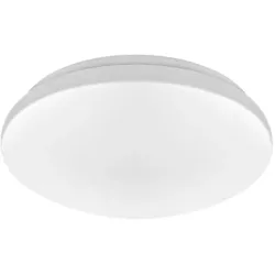 Deckenlampe Deckenleuchte Wohnzimmerlampe Esszimmerleuchte Flurleuchte, Eisen weiß, Tageslicht, 1x LED 20W 1500Lm kaltweiß, LxBxH 28x28x6cm