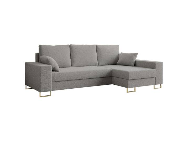 ECKSOFA Dorian Boucle Hellgrau
