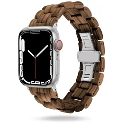ONEFLOW Timber Strap für Apple Watch 11 (46mm) – Uhrenarmband im Holzdesign
