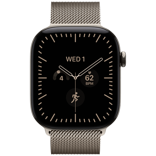 Apple Watch Series 12 46mm 5G Naturel Titanium (Naturel Milanese Armband M/L)