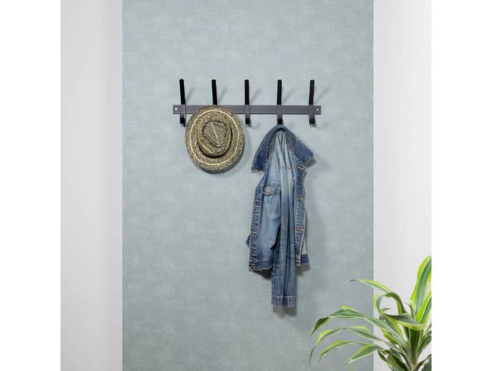 Porte-manteau mural Dexter 70cm Noir/Noir