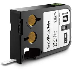 DYMO® Original XTL Heisschrumpfschlauch, schwarz auf weiss, für XTL 300/500, Polyolefin, endlos