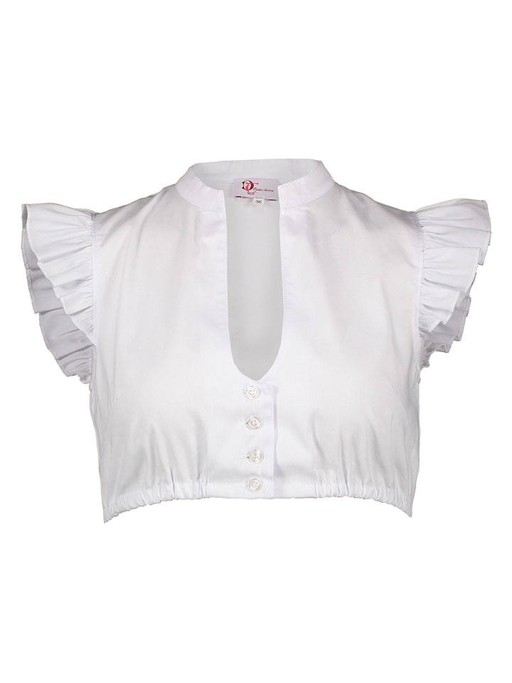 Turi Landhaus Dirndlbluse "Vanessa" in Weiß - 40