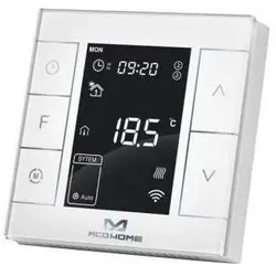 MCO Home MCOEMH7H-EH2-B - Electrical Heating Thermostat with humidity sensor Version 2, Thermostat, Weiss
