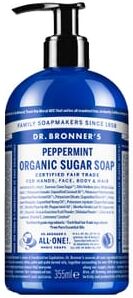 Dr Bronners Sabonete De Açúcar Orgânico De Menta 355 ml
