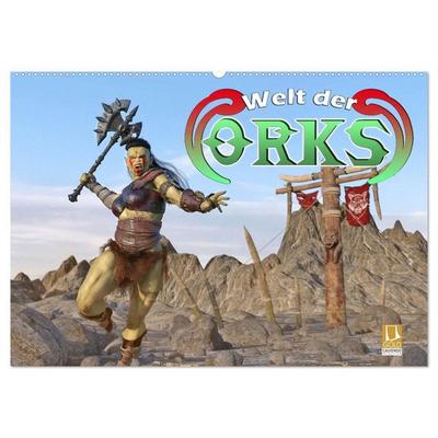 Welt der Orks (Wandkalender 2027 DIN A2 quer), CALVENDO Monatskalender