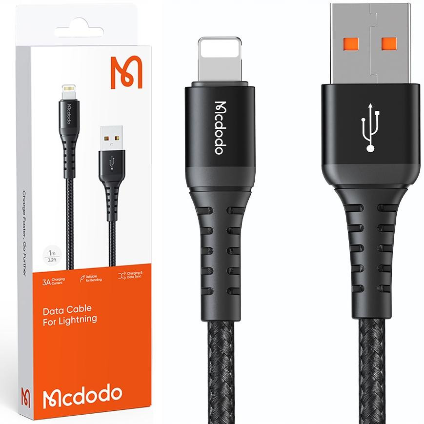 Mcdodo CA-2260 Lightning-kabel, 0,2 meter, zwart