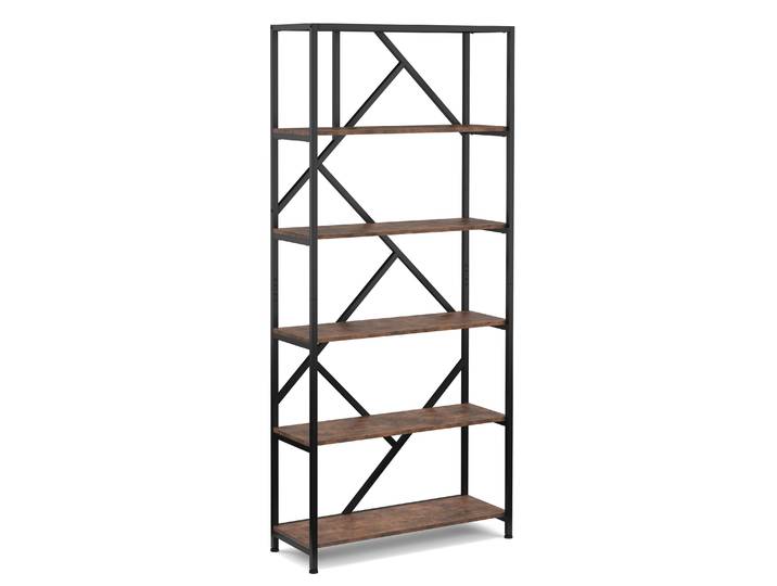 Bücherregal Vintage BONITA 5 Ebenen 80 x 180 cm
