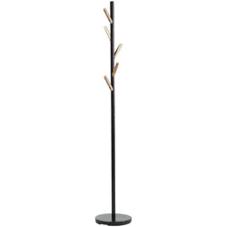 KLEIDERSTÄNDER Metall/Kiefernholz schwarz 170 cm Albin