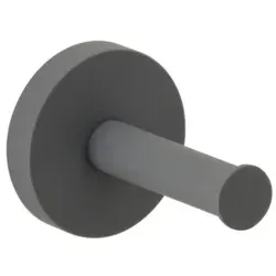 Herzbach Deep Grey Handtuchhaken 23.819500.1.06 62 mm, Wandmontage, Befestigung verdeckt, grau matt