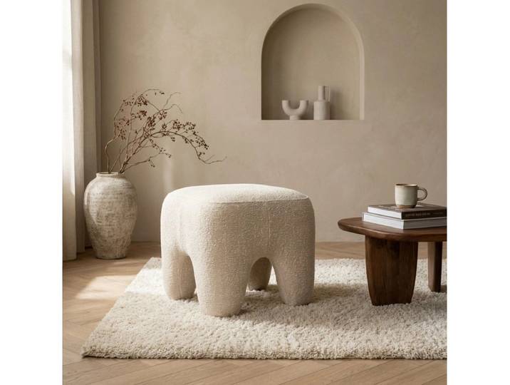 LEVEN Lifestyle Sitzhocker Hocker Pouf WAYO Lounge-Hocker 46x46cm Höhe 43 cm