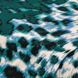 Stretch-Blusenstoff "Farbverlauf", petrol-color