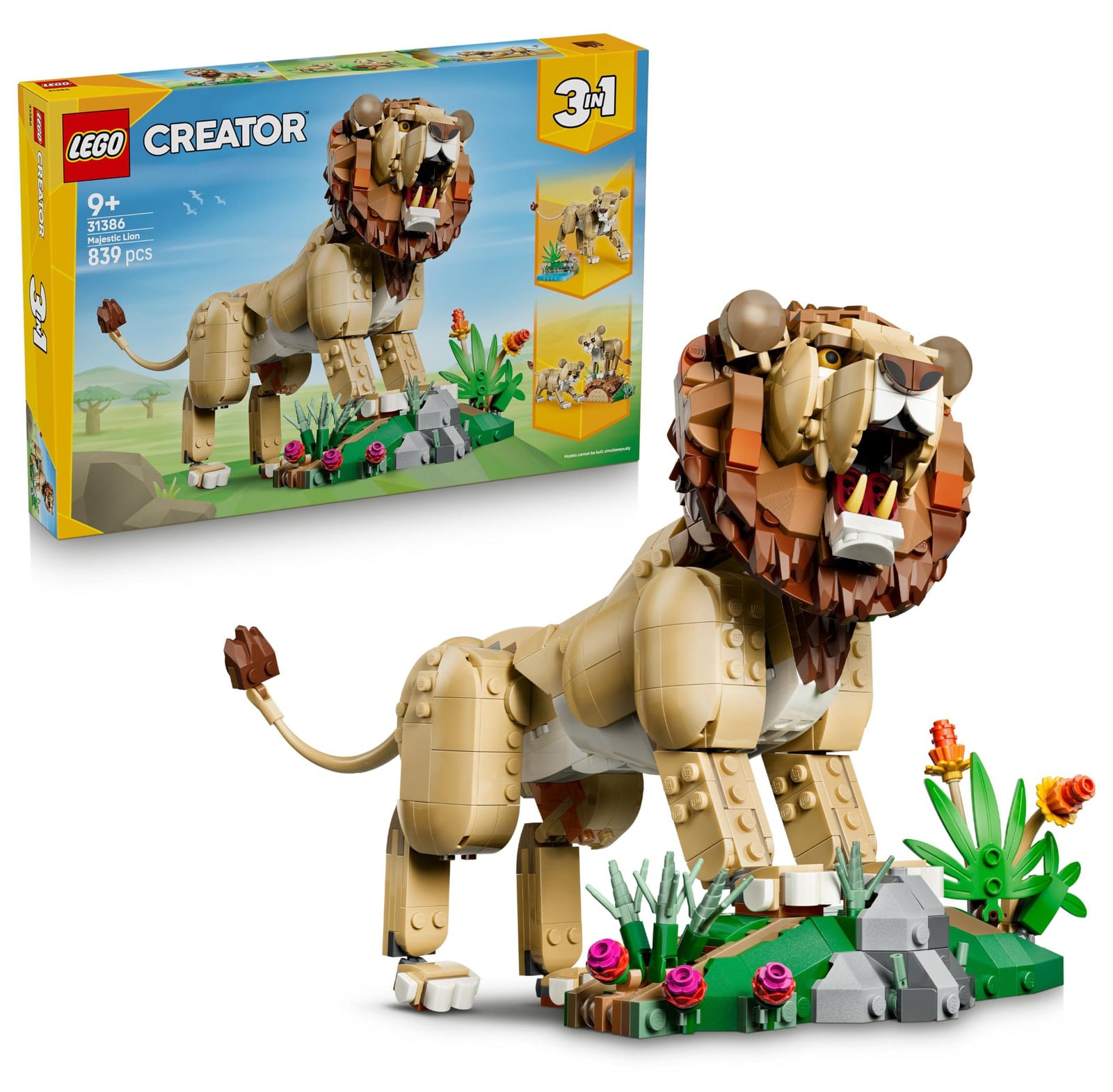 Lego Wilde dieren: Majestueuze leeuw