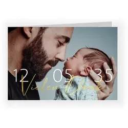 Dankeskarte Baby: Mitten ins Herz mit Foto