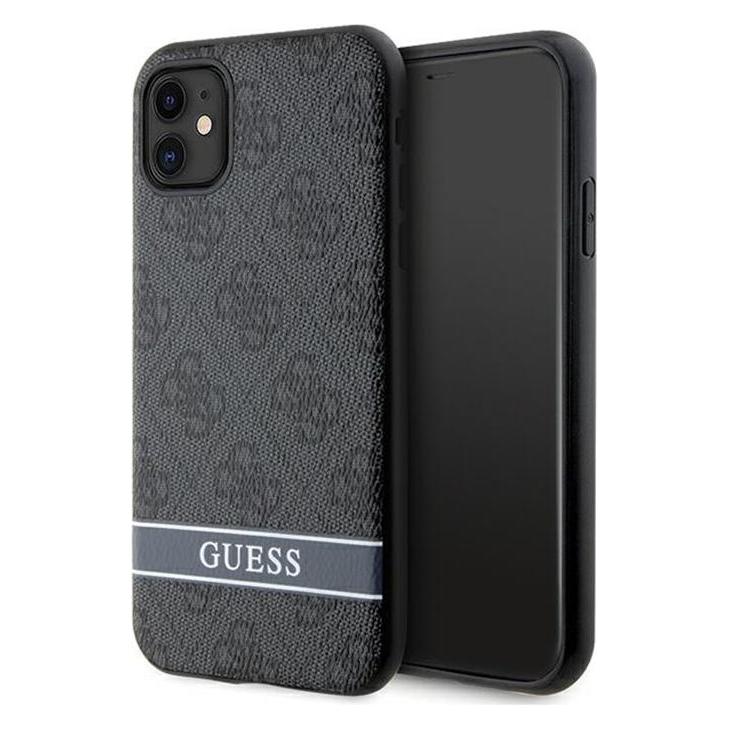 Guess GUHCN61P4SNK iPhone 11 / Xr szary/grey hardcase 4G Stripe (Apple iPhone 11) (GUE002906-0)