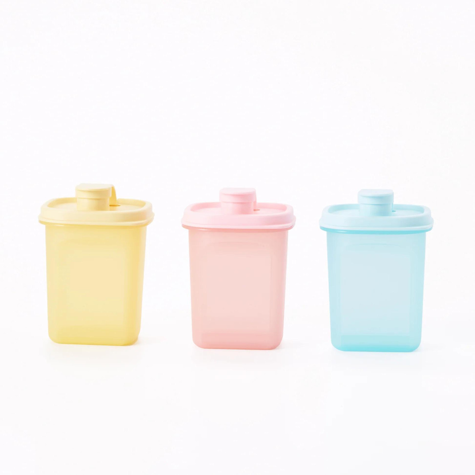 Tupperware Slim Line voorraadbus en frisdrankhouder Eidgenosse Circular, 3 stuks, 350 ml