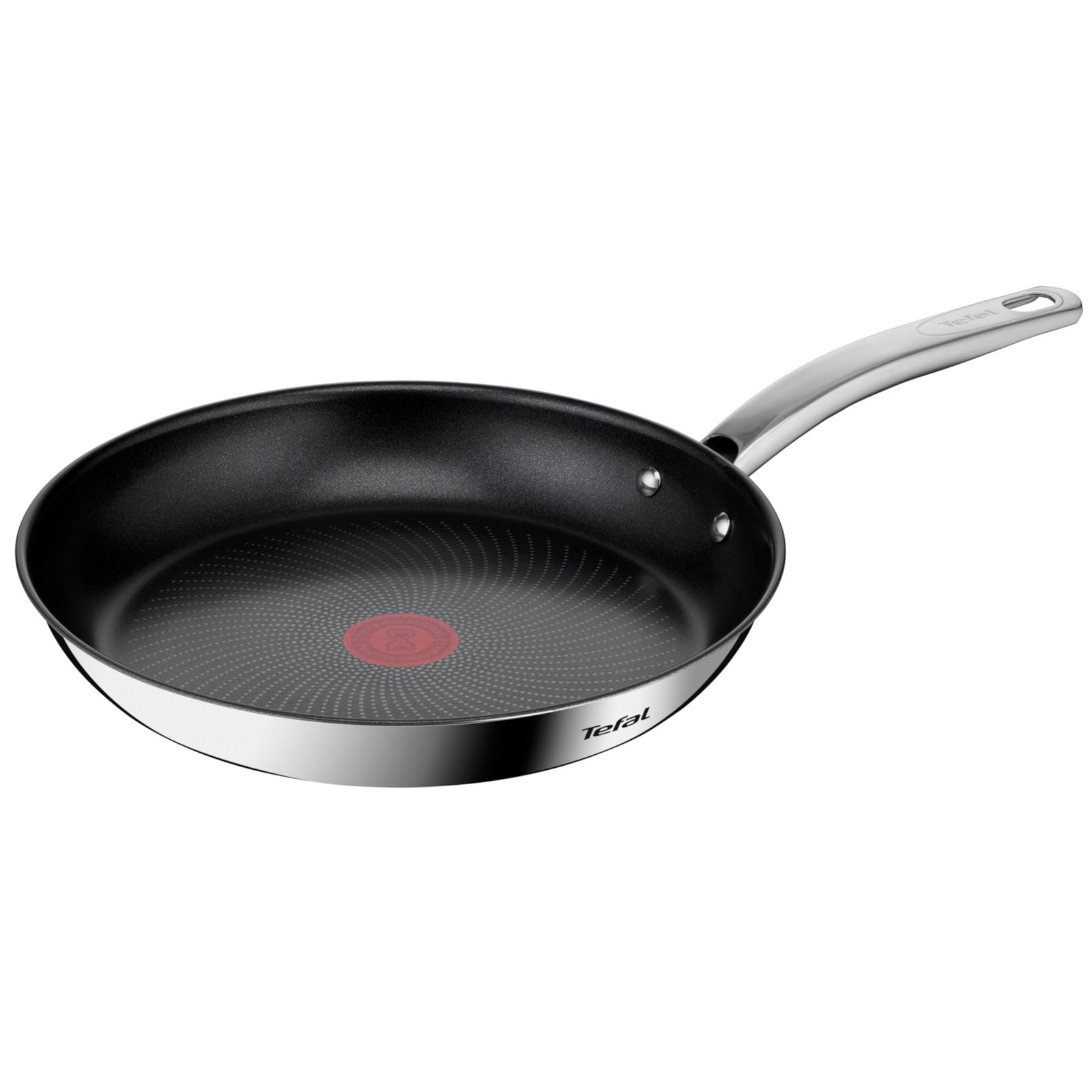 Tefal Intuition B8170644 Koekenpan, Rood/Zwart, Titanium en Roestvrij staal