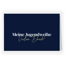 Danksagungen Jugendweihe im Design "Schlichte Eleganz" - Musterkarte