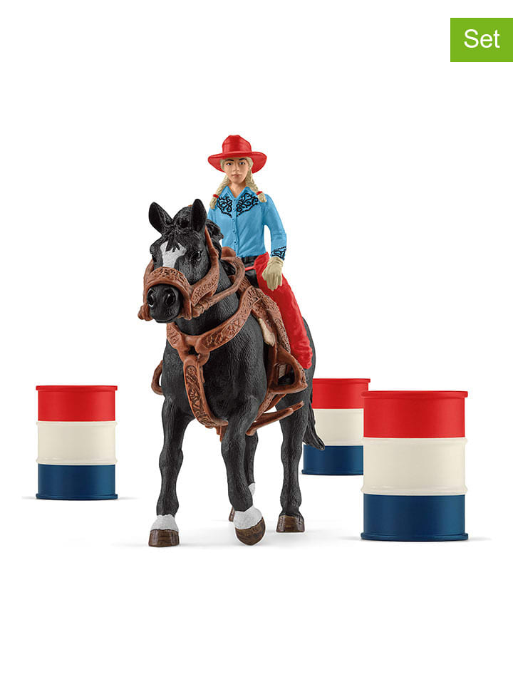 Schleich Spielfiguren "Barrel Racing mit Cowgirl - 42576" - ab 3 Jahren - onesize