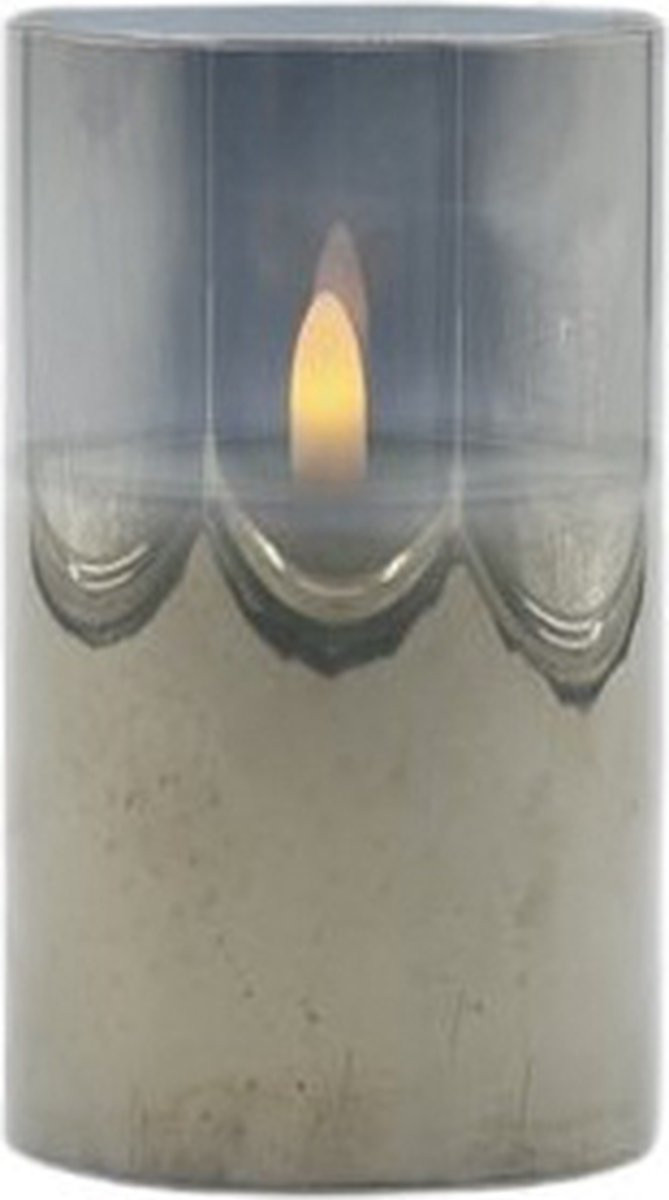 Mansion Atmosphere Led sfeerlicht grijs 7,5 x 12,5 cm