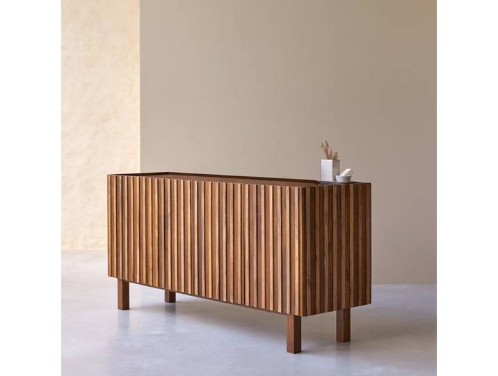 Aufbewahrungsmöbel Milo aus Mangoholz, 164 cm - Dunkelbraun