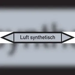 Rohrleitungskennzeichen Luft synthetisch - 187x26 mm Folie selbstklebend
