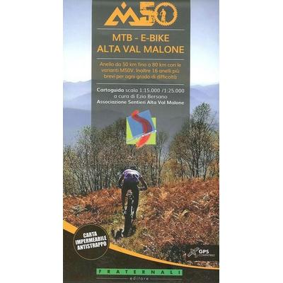 Bersano, E: Alta Val Malone, Karte von Ezio Bersano, Fraternali Editore