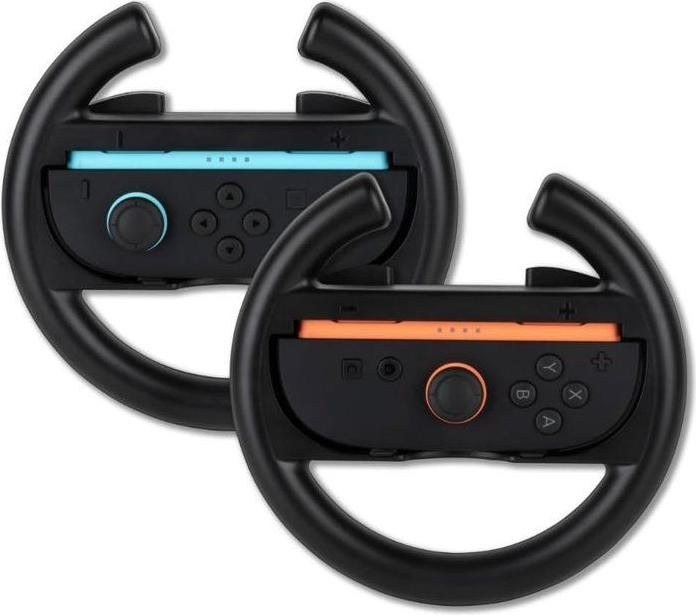 Konix Racing Wheels voor Nintendo Switch Joy-Con controllers - Zwart