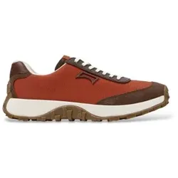 Camper für Herren. K100864-053 Orangefarbene Drift Trail Sneaker (42), Wohnung, Schnürsenkel, Lässig, Recyceltes Polyester