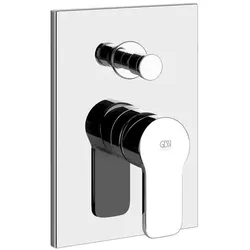 Gessi Emporio Corso Venezia, Fertigmontageset für Einhebelmischer, automatische Umstellung, für Wanne oder Dusche geeignet, 47179031