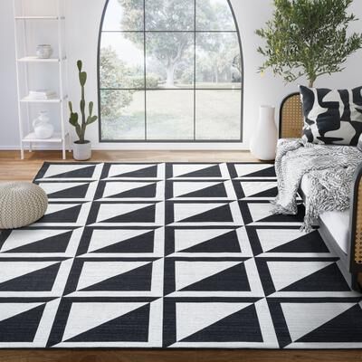 Abani Rugs Parker Collection PAR190A High Contrast Squares Area Rug