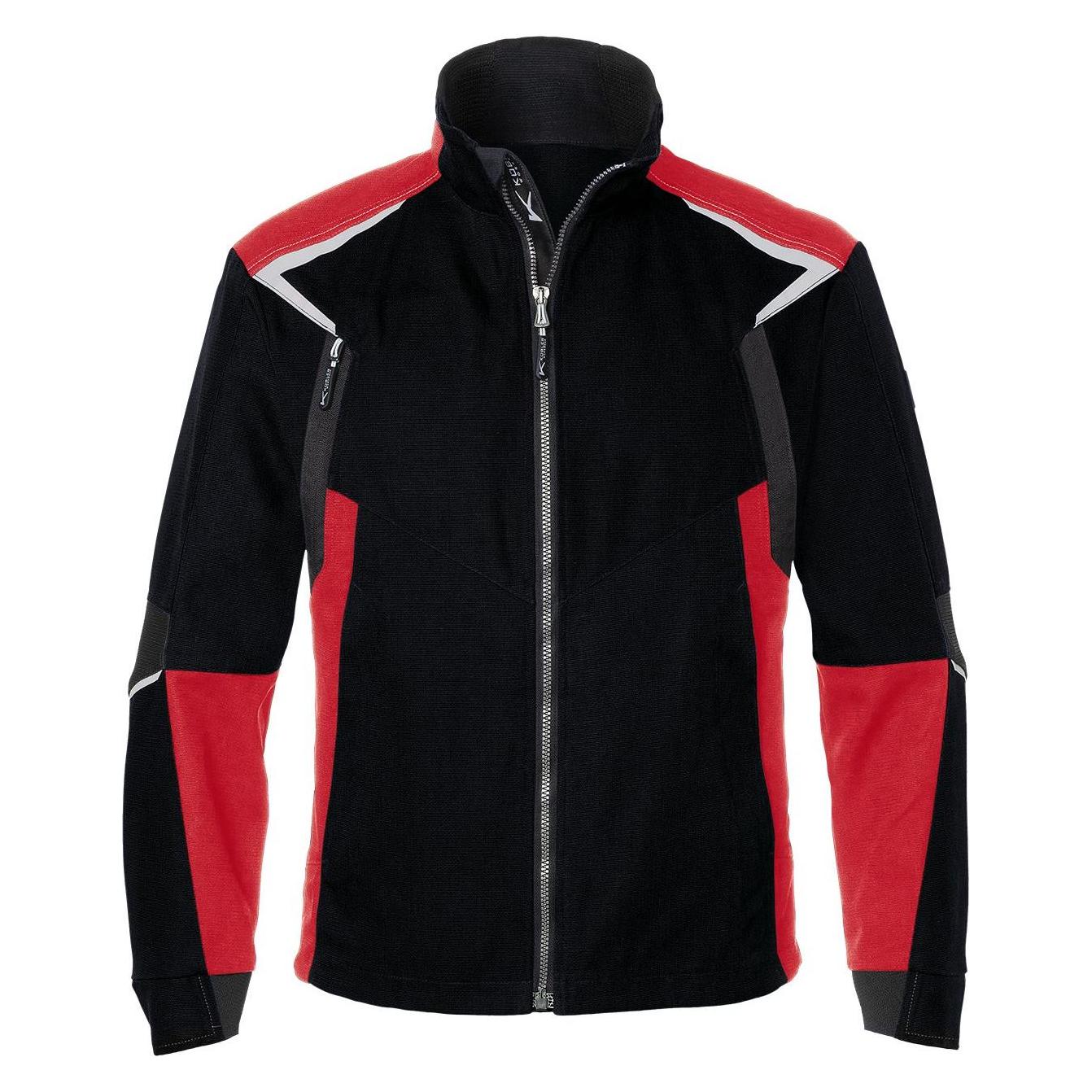 Kübler Jacke BODYFORCE schwarz/mittelrot Form 1125 Grösse XS (XS) (210141)