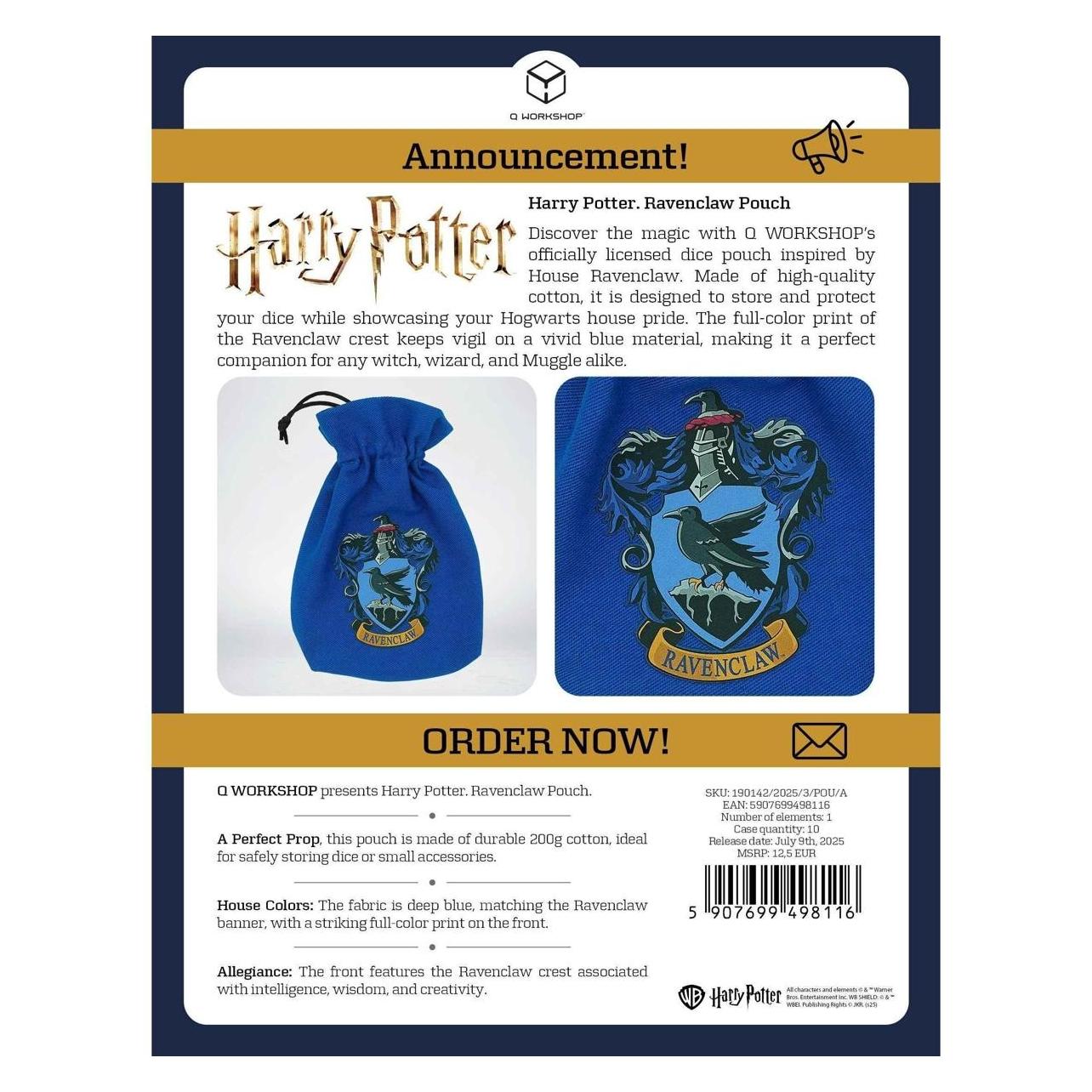 Q Workshop Harry Potter: Ravenclaw Dice Pouch (437642)