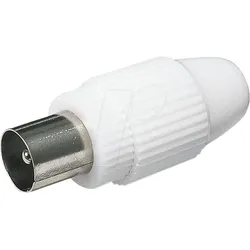 KSA-1 - IEC, Koaxstecker, Antennenstecker, gerade