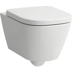 LAUFEN MEDA Wand-WC Advanced, spülrandlos, Silent Flush, 360x540mm, verdeckte Befestigung Tiefspüler, H8201107570001, Farbe: Weiß Matt