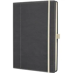 3x Sigel, Heft + Block, Notizbuch Conceptum Hardcover - Design Casual (187 x 280 mm, Gepunktet, Harter Einband)