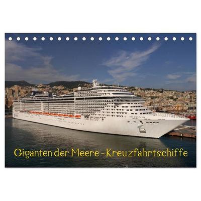 Giganten der Meere - Kreuzfahrtschiffe (Tischkalender 2027 DIN A5 quer), CALVENDO Monatskalender