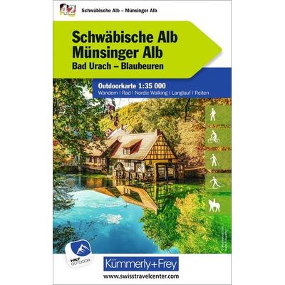 Kümmerly+Frey Outdoorkarte Deutschland 42 Schwäbische Alb, Münsinger Alb 1:35.000, Sonstige von , Kümmerly+Frey, 978-3-259-02542-0