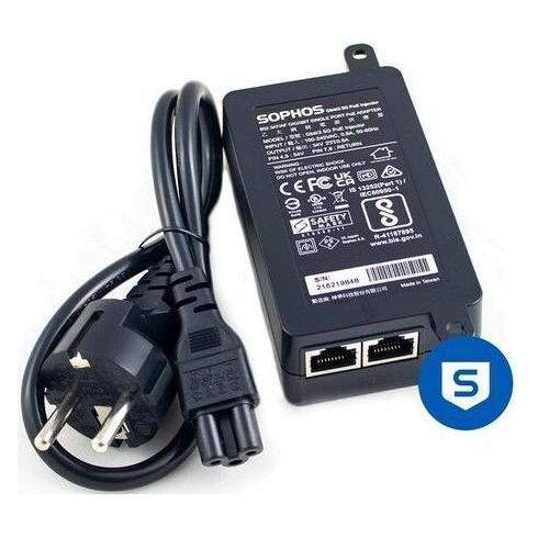 Sophos Gbit/2.5G PoE++ Injector 802.3bt - 60W - EU power cord (802.3bt (PoE++), 60 W) (PW60WZ00ZZPCEU)