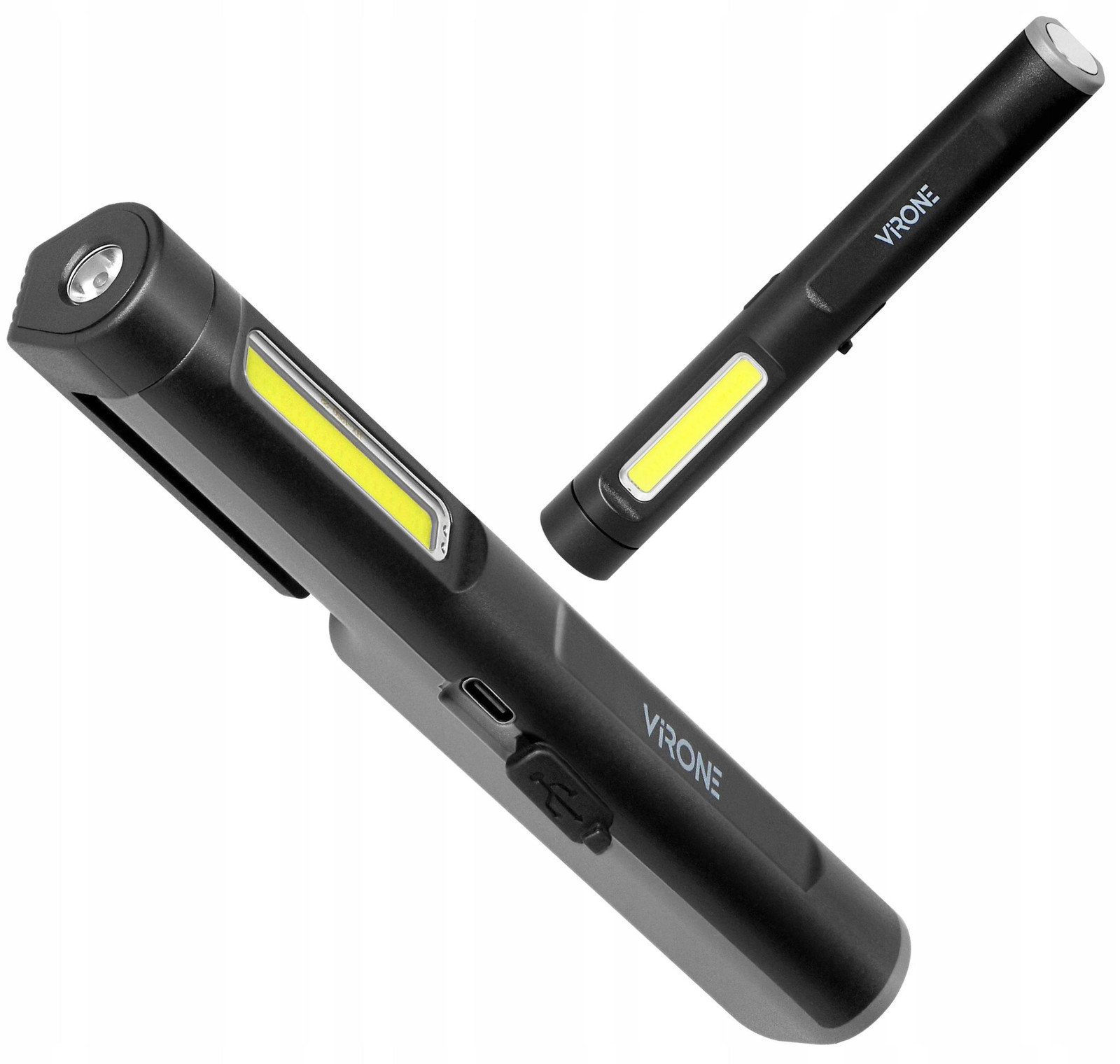 ORNO LED-werkplaatslamp met oplaadbare batterij en clip