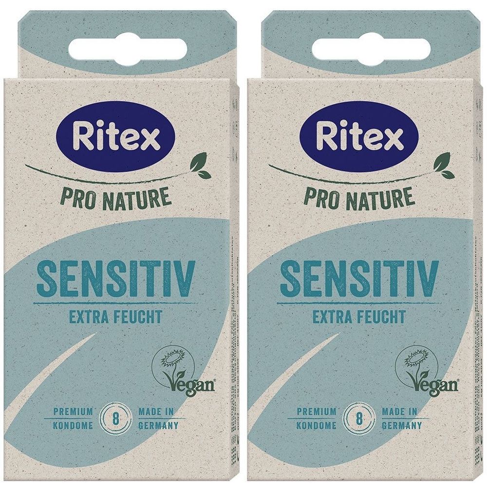 Ritex PRO Nature Sensitiv vegan Kondome 2x 2x8 St