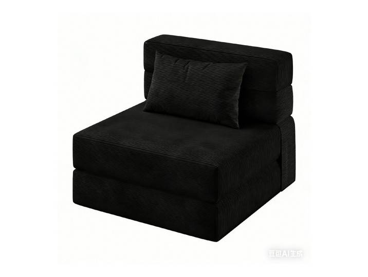 GarveeMore Schlafsofa mit Kissen,ausklappbares Einzelsofa,umwandelbarer Schlafplatz, Lounge mit getuftetem für Wohnzimmer,Schlafzimmer,Gästezimmer