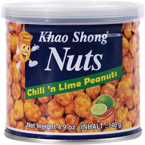 Khao-Shong Erdnüsse mit Chili und Lime, 140g