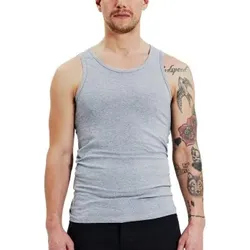 Bread and Boxers Men Tanks 2P Graumelliert Ökologische Baumwolle Medium Herren