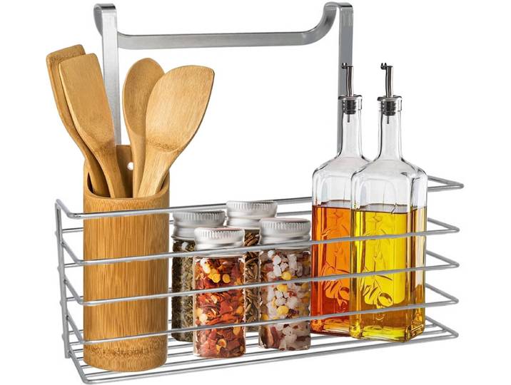 Gerimport kruidenrek - ophangbaar - RVS - L25 x B10 x H22 cm