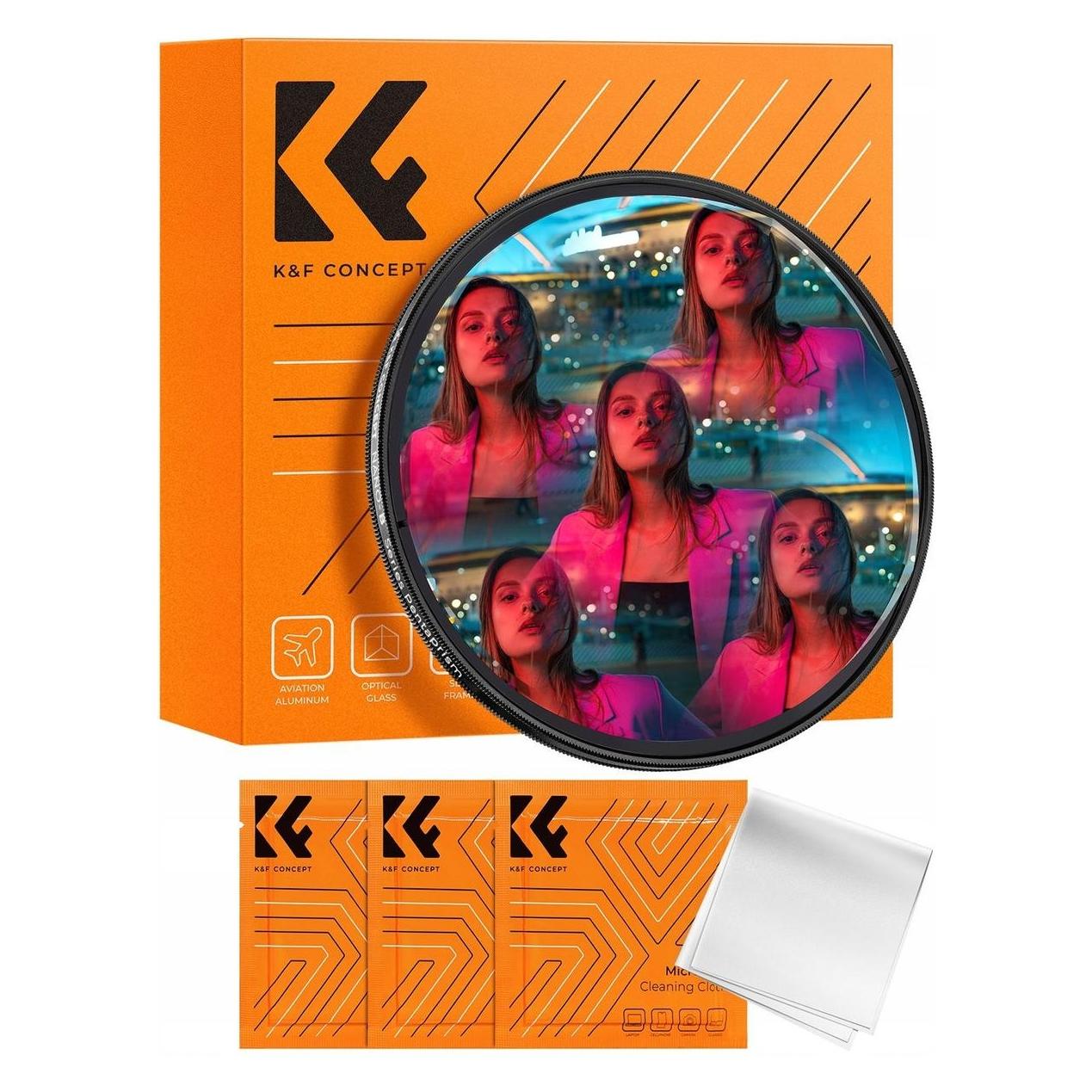 K&F Concept Filtr K&F Filtr Kalejdoskop Kalejdoskop 5x Na 67mm 67 K&f / Pięciokątny Pentapryzmat / Kf01.2809v1 (67 mm) (60311568)
