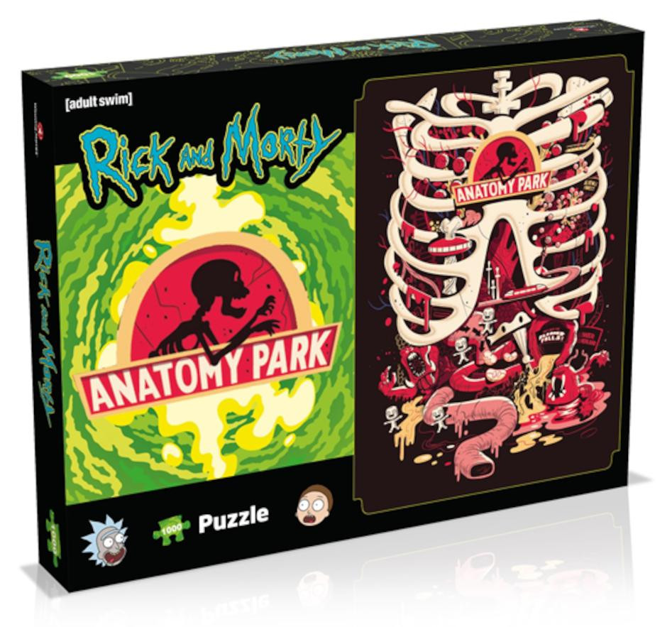 Winning Moves Rick en Morty Anatomy Park puzzel met 1000 stukjes
